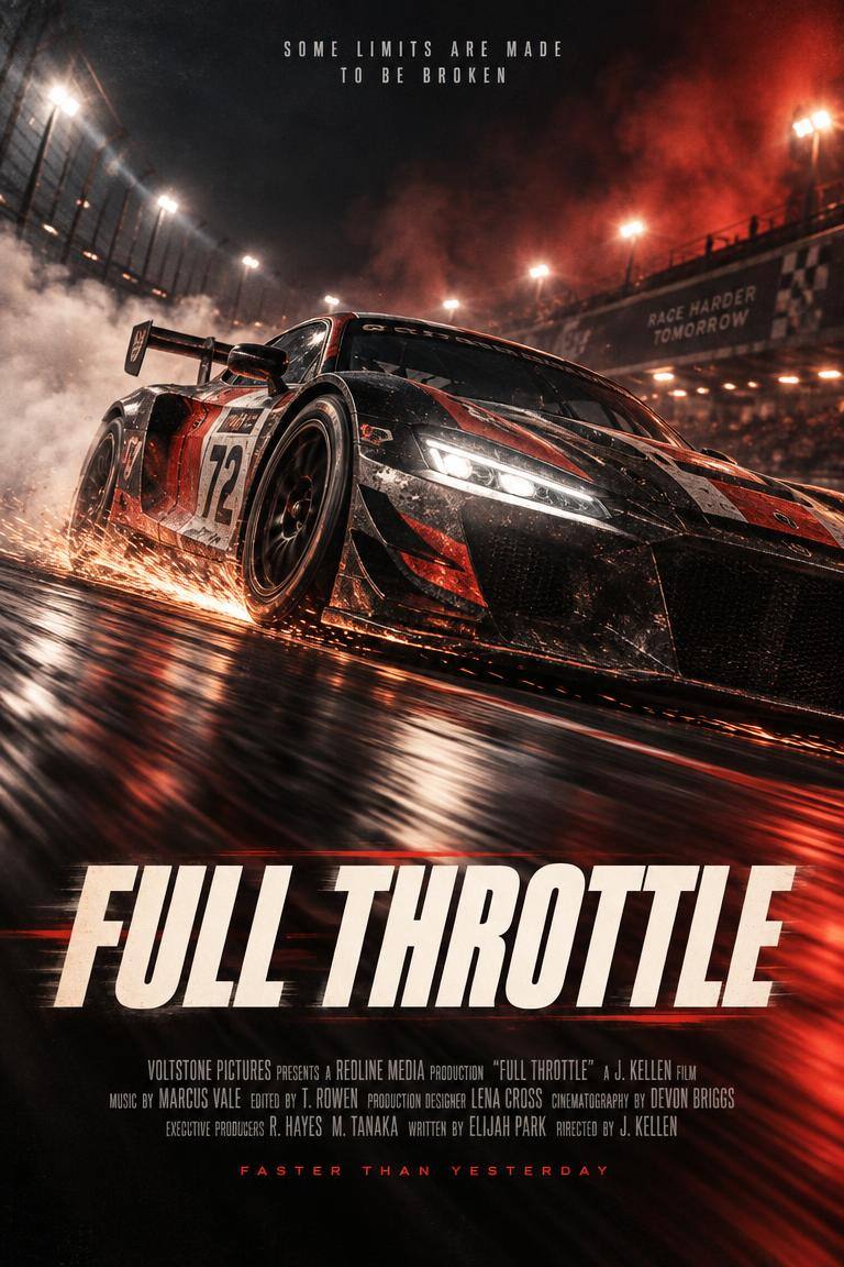 Full Throttle original cinematic artwork